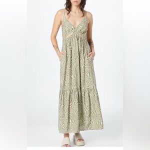 Abercrombie & Fitch Green Maxi Sundress